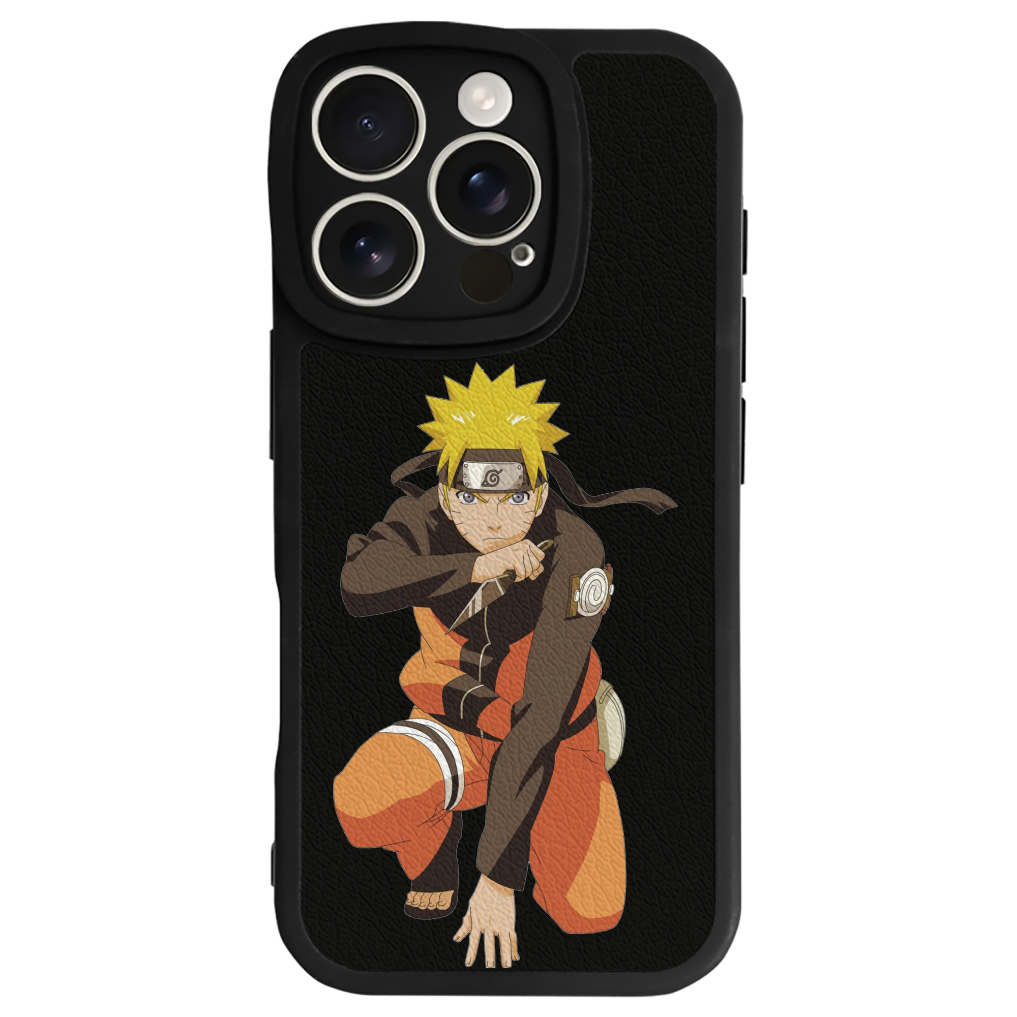 （画像用） NARUTO -ナルト- うずまき ナルト Uzumaki Naruto 【iPhone 16シリーズ対応】シリコンスマホケース（レザー調） 材質：シリコン